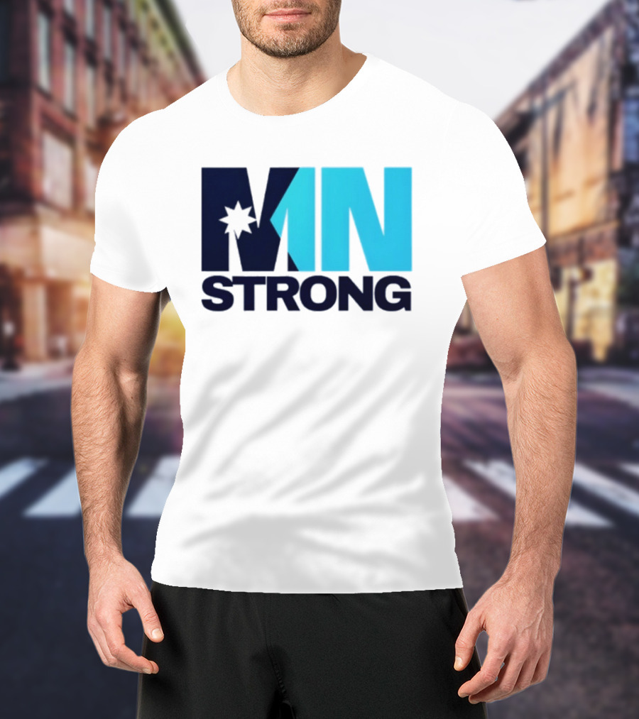 MN Strong Minneapolis Minnesota Kiss Cut Star T-Shirt