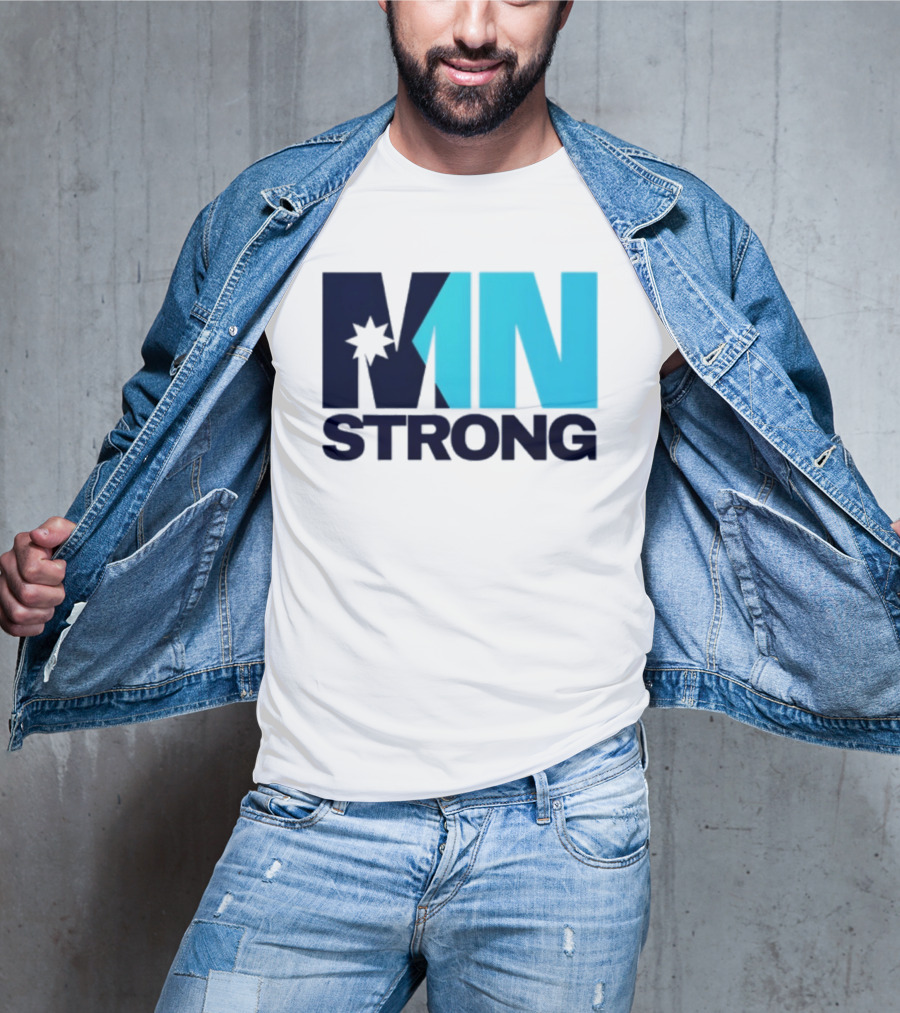 MN Strong Minneapolis Minnesota Kiss Cut Star T-Shirt