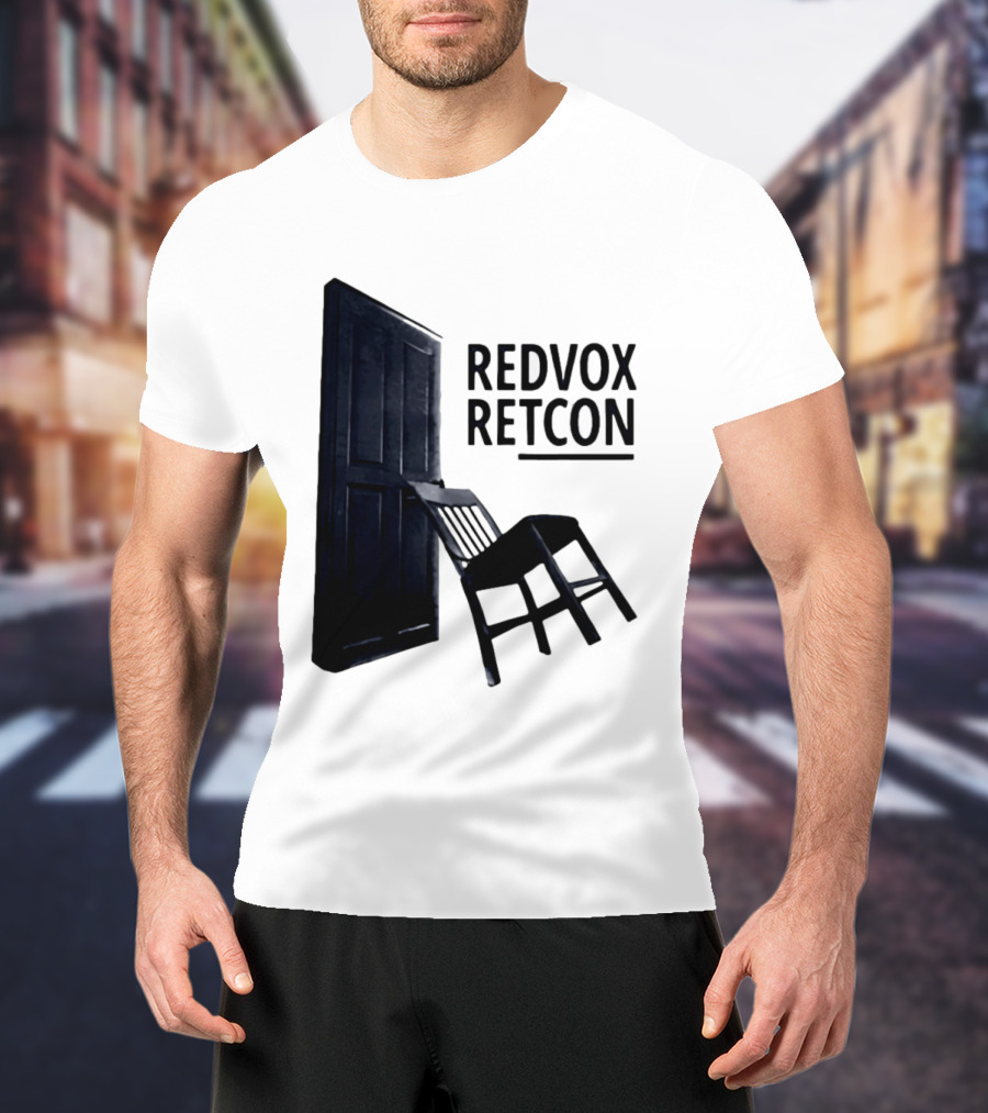 Red Vox Retcon Album Door And Chair T-Shirt