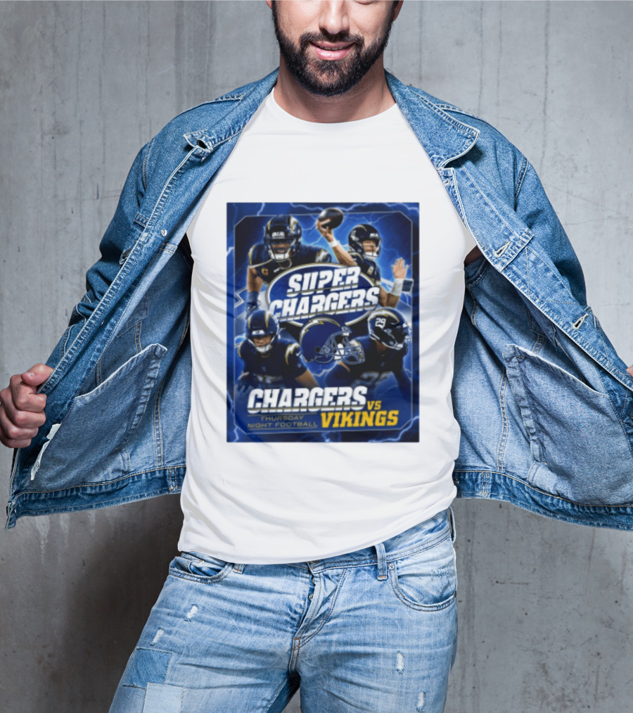 Super Chargers Vs Vikings Thursday Night Football 2025 T-Shirt