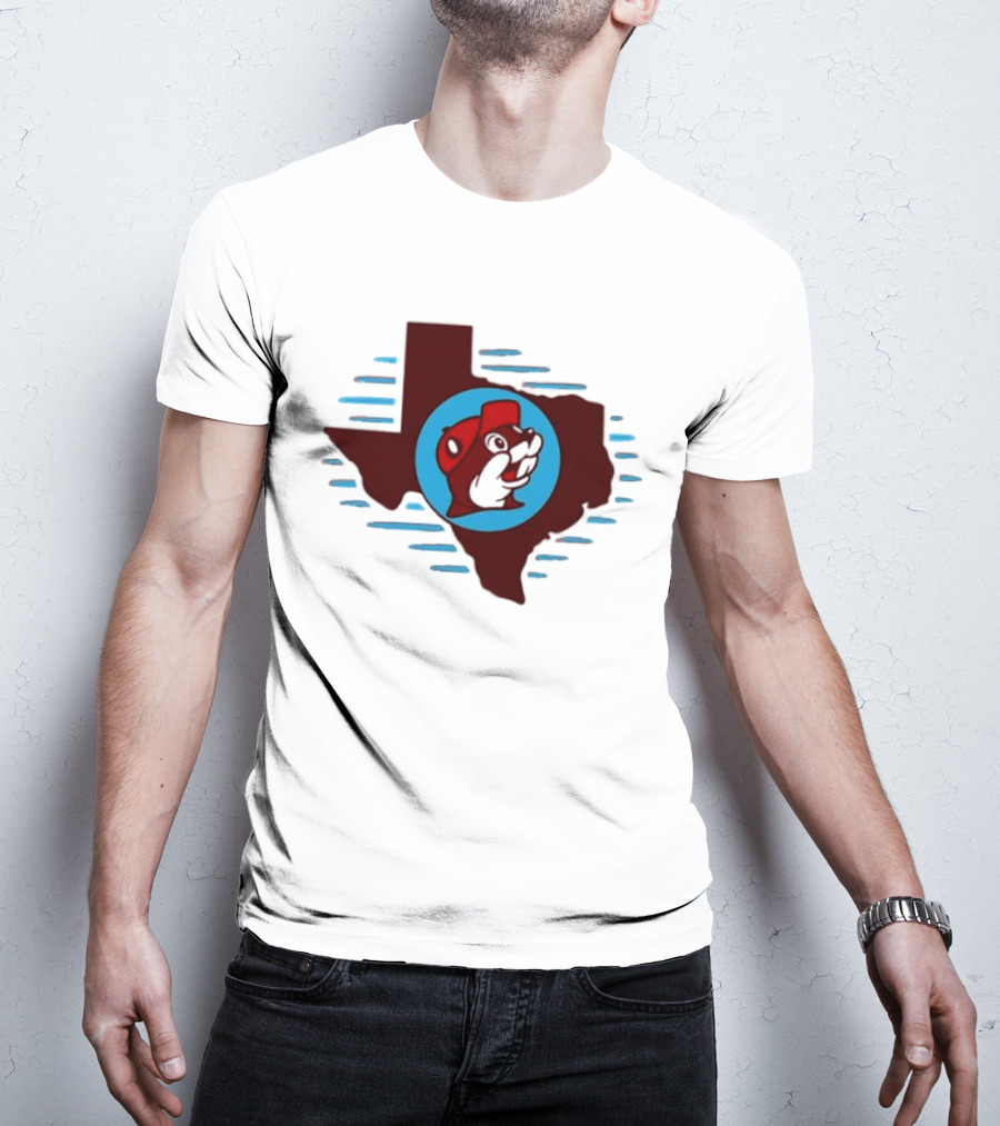Buc Ees Texas Beaver Icon State Outline Trending T-Shirt