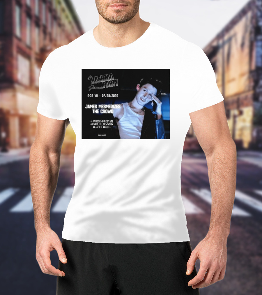 Hashtag Party With James PYPD Tour New York Crowd Mesmerized 07/08/2026 T-Shirt