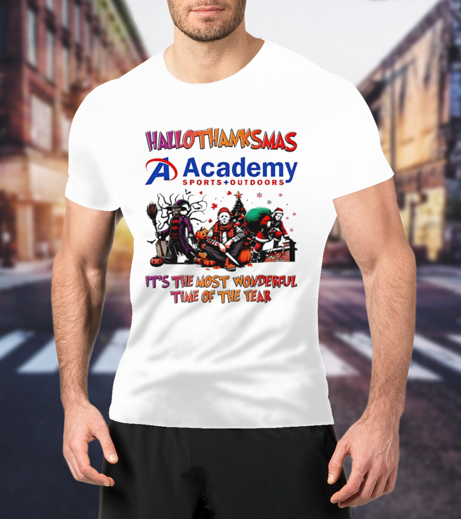 Hallothanksmas Academy Sports Outdoors It's The Most Wonderful Time T-Shirt