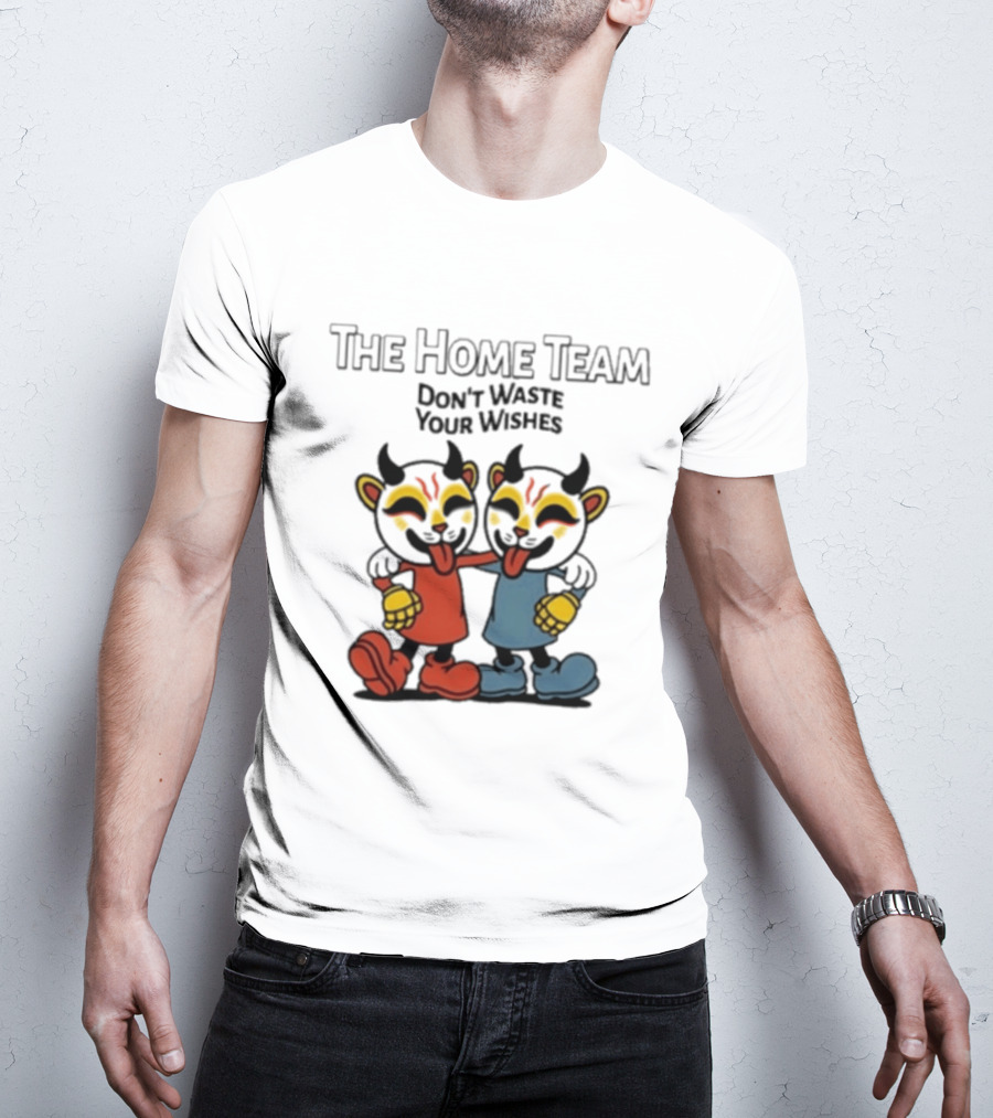 The Home Team Don't Waste Your Wishes Cuphead Tie Dye T-Shirt