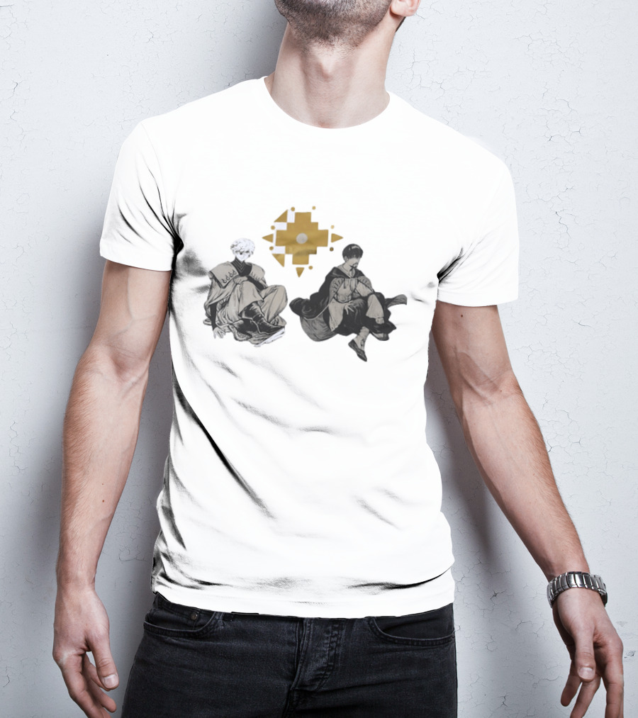 Witch Hat Atelier Character Art Featuring Stylish Outfits And Geometric T-Shirt