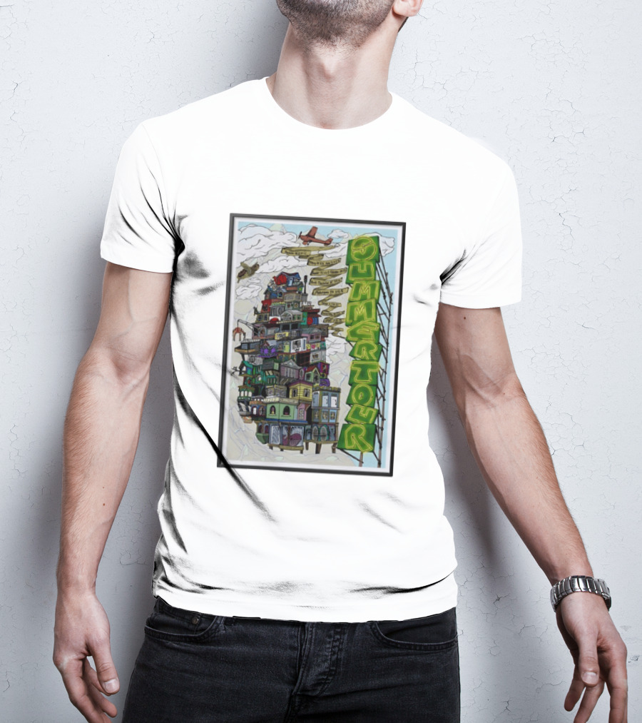 Phish Summer Tour 2025 With Signposts And Plane T-Shirt