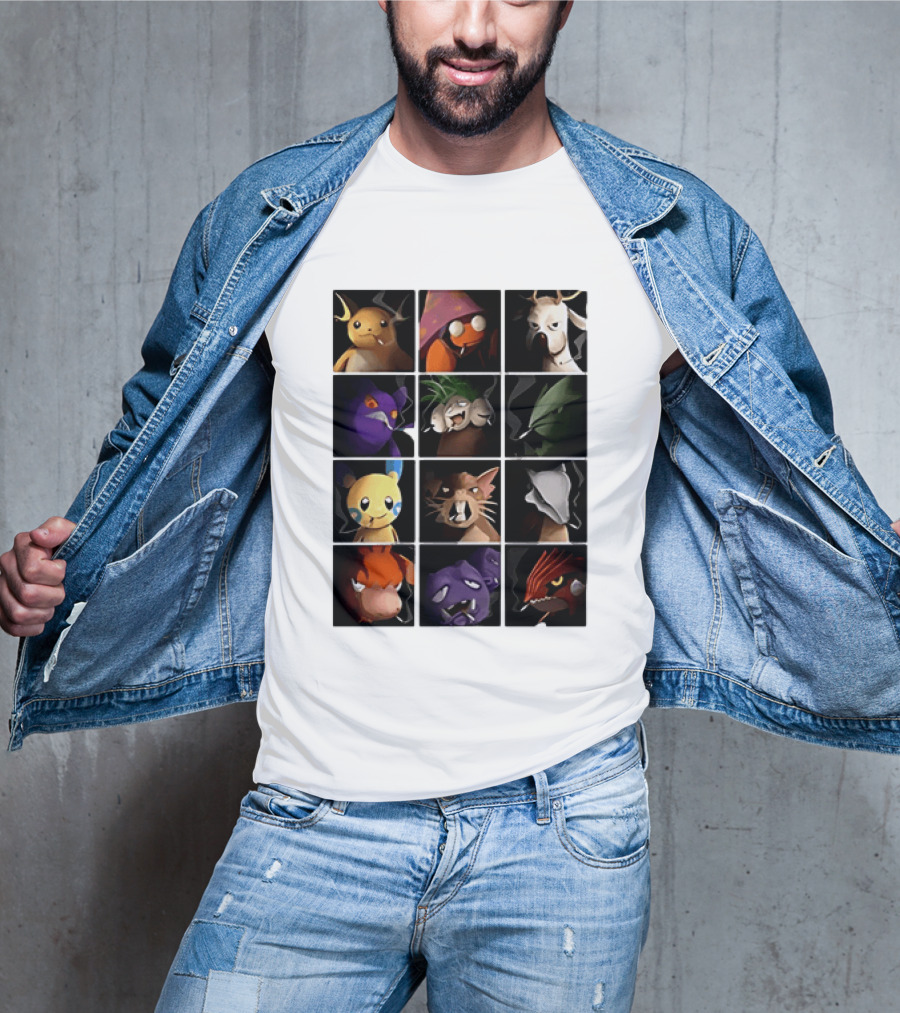 Pokemon Characters It Looks Just As Stupid When You Do It Smoking T-Shirt