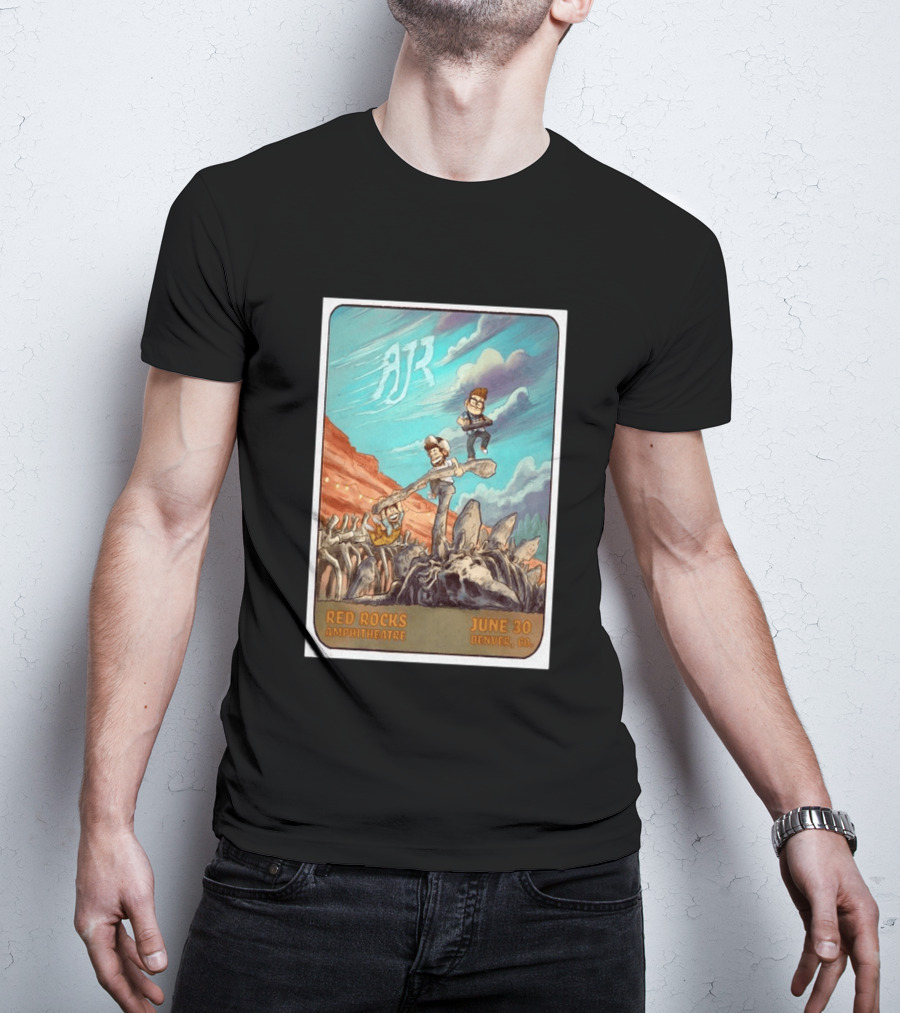 AJR Red Rocks Amphitheatre Denver June 30 2026 Morrison CO T-Shirt