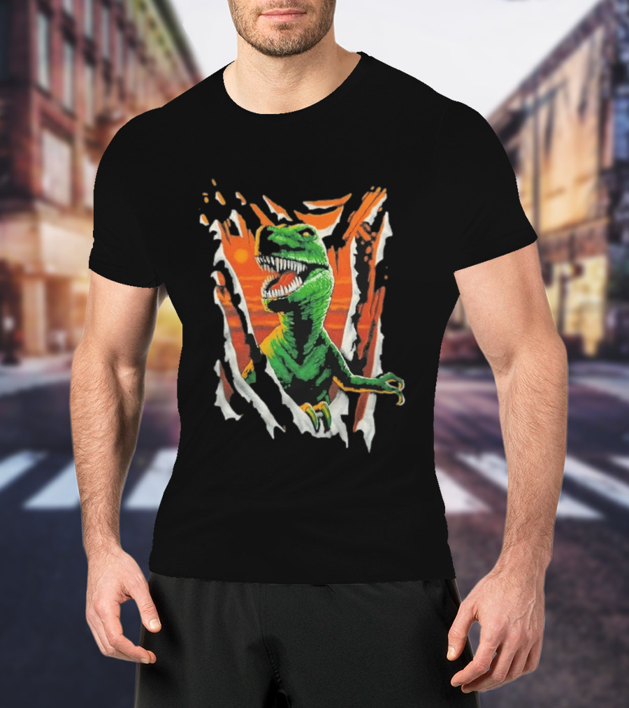 Liquid Blue Rex Dinosaur Jurassic Ripped Claw T-Shirt