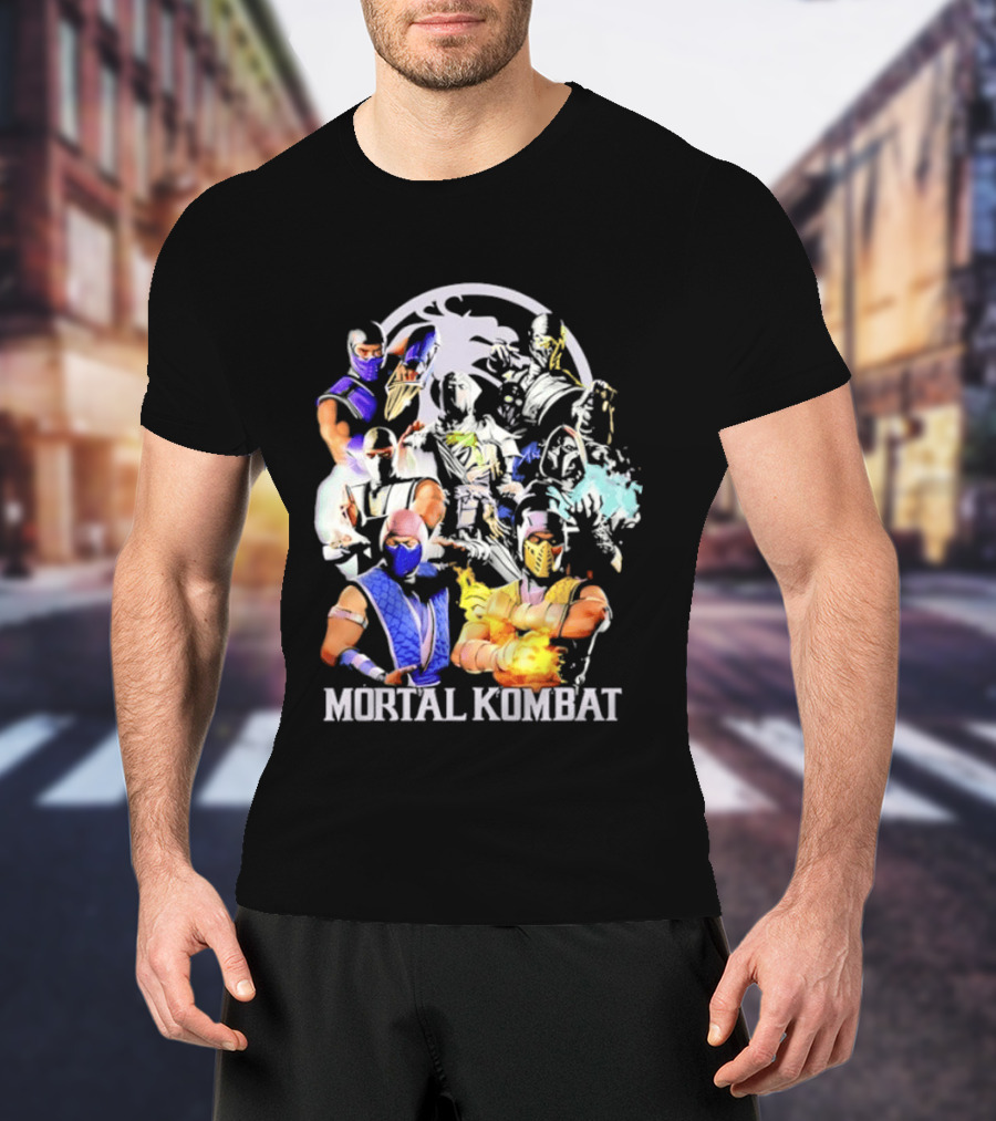 Mortal Kombat Sub Zero Ninja Characters Group T-Shirt