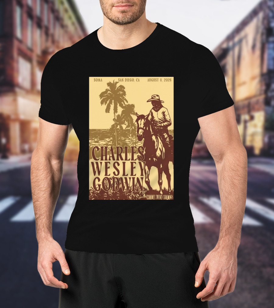 SOMA San Diego CA August 8 2026 Charles Wesley Godwin With Lilly Hiatt T-Shirt