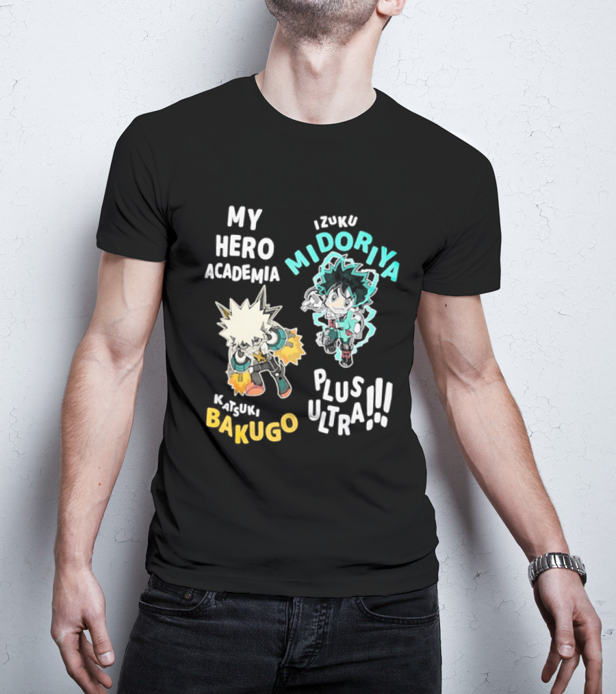 My Hero Academia Izuku Midoriya Katsuki Bakugo Plus Ultra T-Shirt