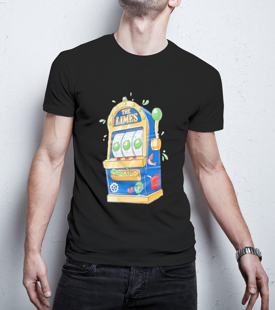 The Limes Slot Machine Gambling Casino With Aliens And Citrus T-Shirt