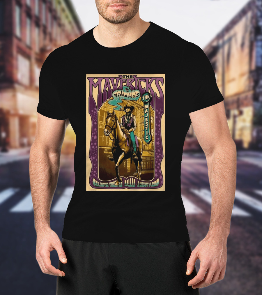 The Mavericks Majestic Theatre Dallas August 8 2026 Tour T-Shirt