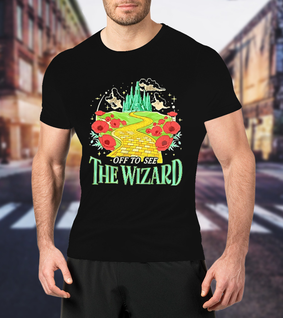 Off To See The Wizard Yellow Brick Road Fantasy Longsleeve T-Shirt