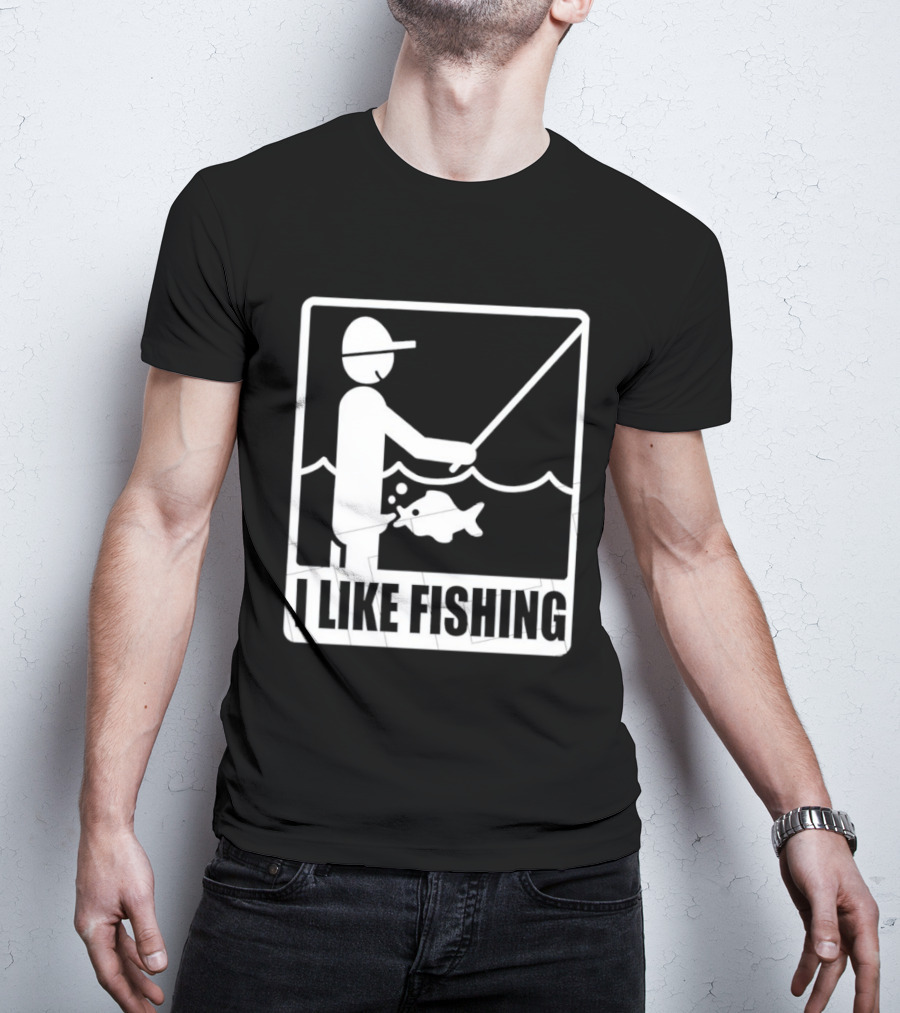 I Like Fishing Fisherman Angler Catching Fish T-Shirt