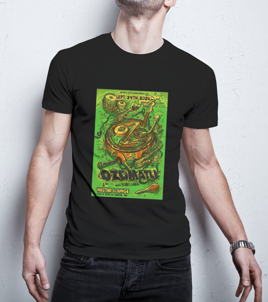 Ozomatli At Nectar Lounge Seattle With Lobo Lara September 24th 2026 T-Shirt