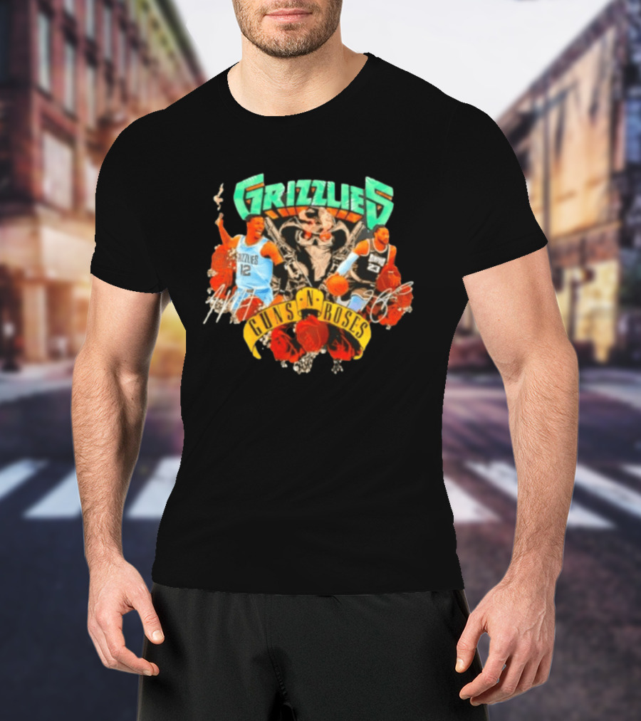 Guns N' Roses Grizzlies Ja Morant Memphis Basketball T-Shirt