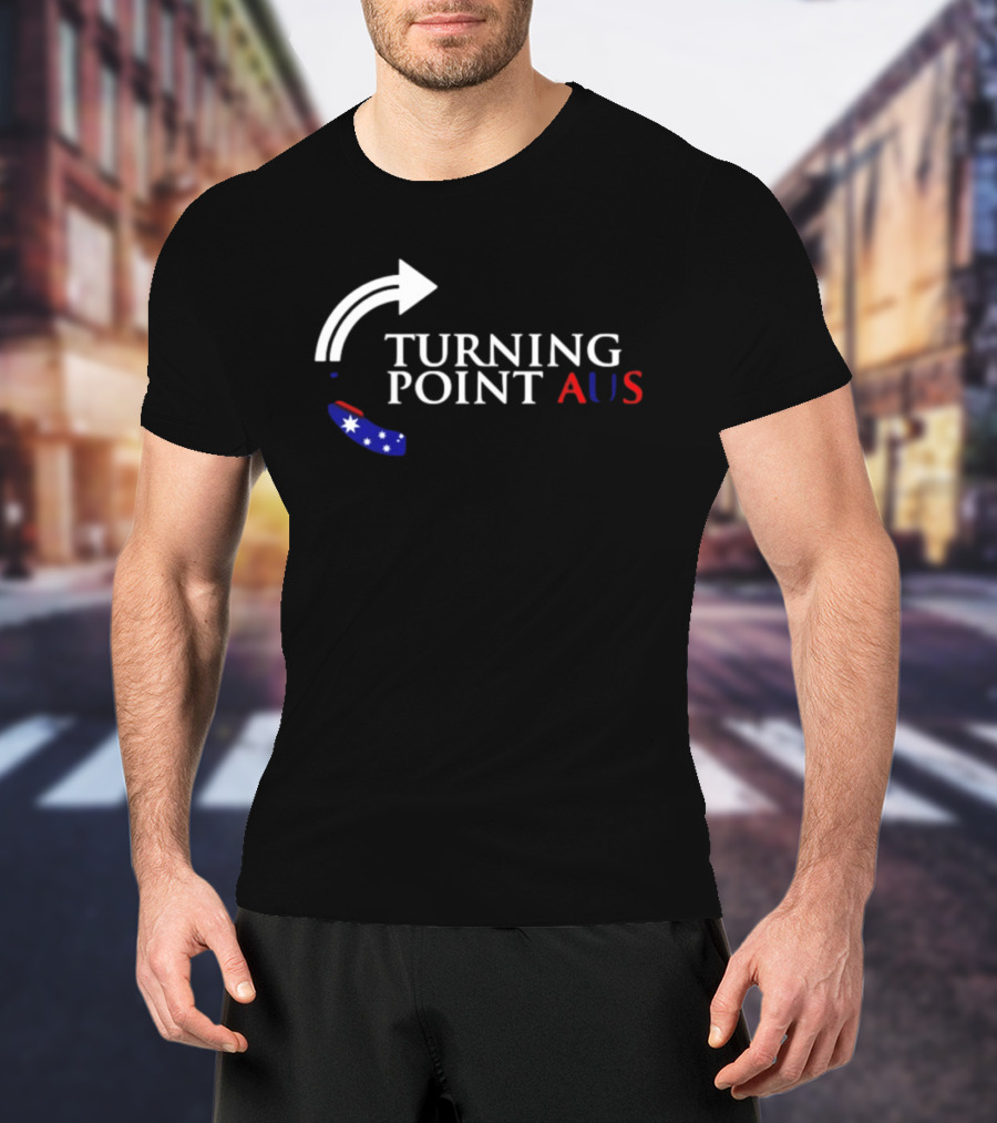 Turning Point AUS Boomerang Arrow Flag T-Shirt