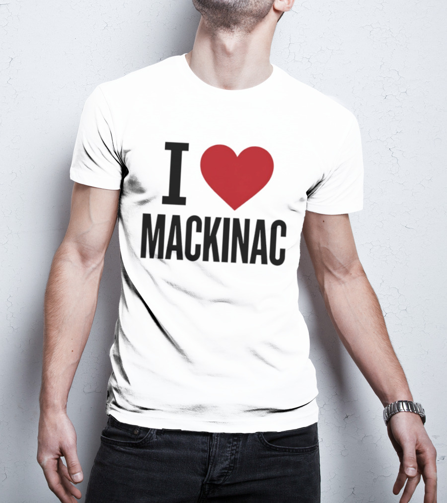I Love Mackinac Michigan Travel Vacation T-Shirt