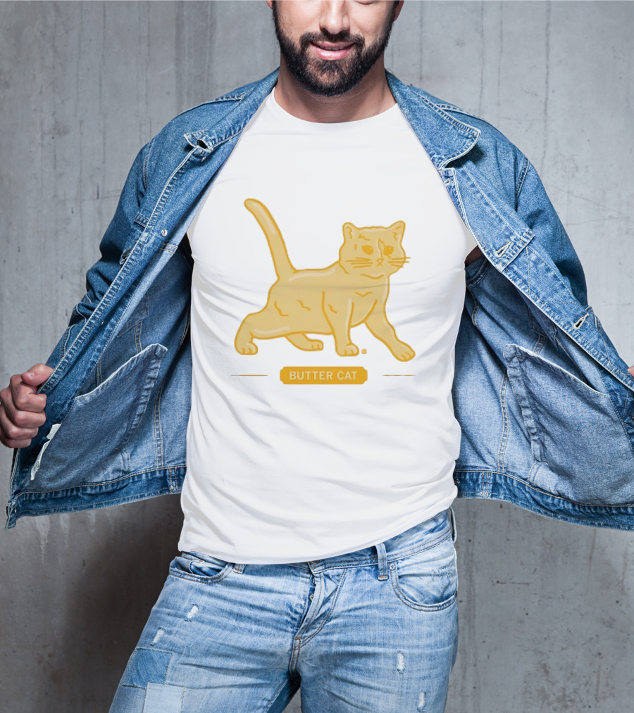Butter Cat Animal Kitten Playful T-Shirt