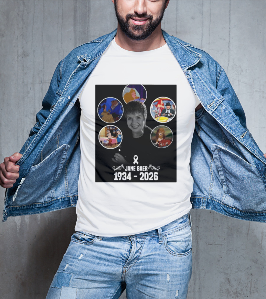 Jane Baer 1934 2026 Beauty And The Beast Sleeping Beauty Dumbo Mary Poppins Fox And The Hound Mickey Mouse T-Shirt