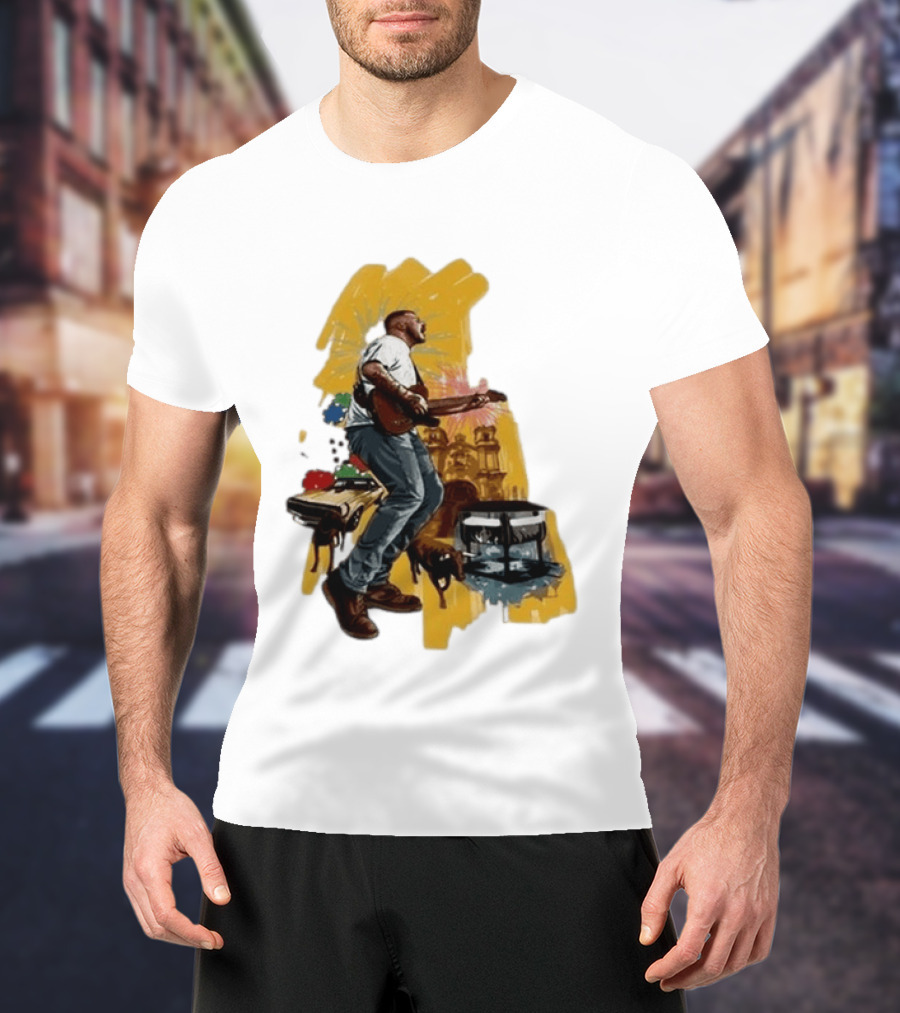 Zach Bryan Salt Lake City Utah August 7 2026 Tour Guitar Performance T-Shirt