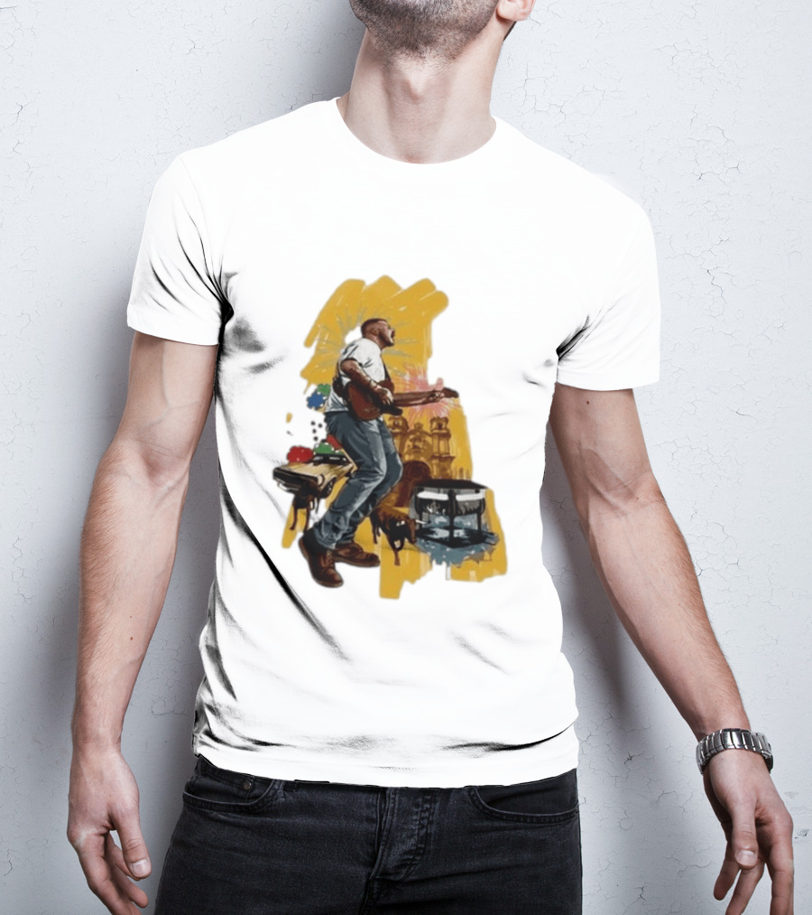 Zach Bryan Salt Lake City Utah August 7 2026 Tour Guitar Performance T-Shirt