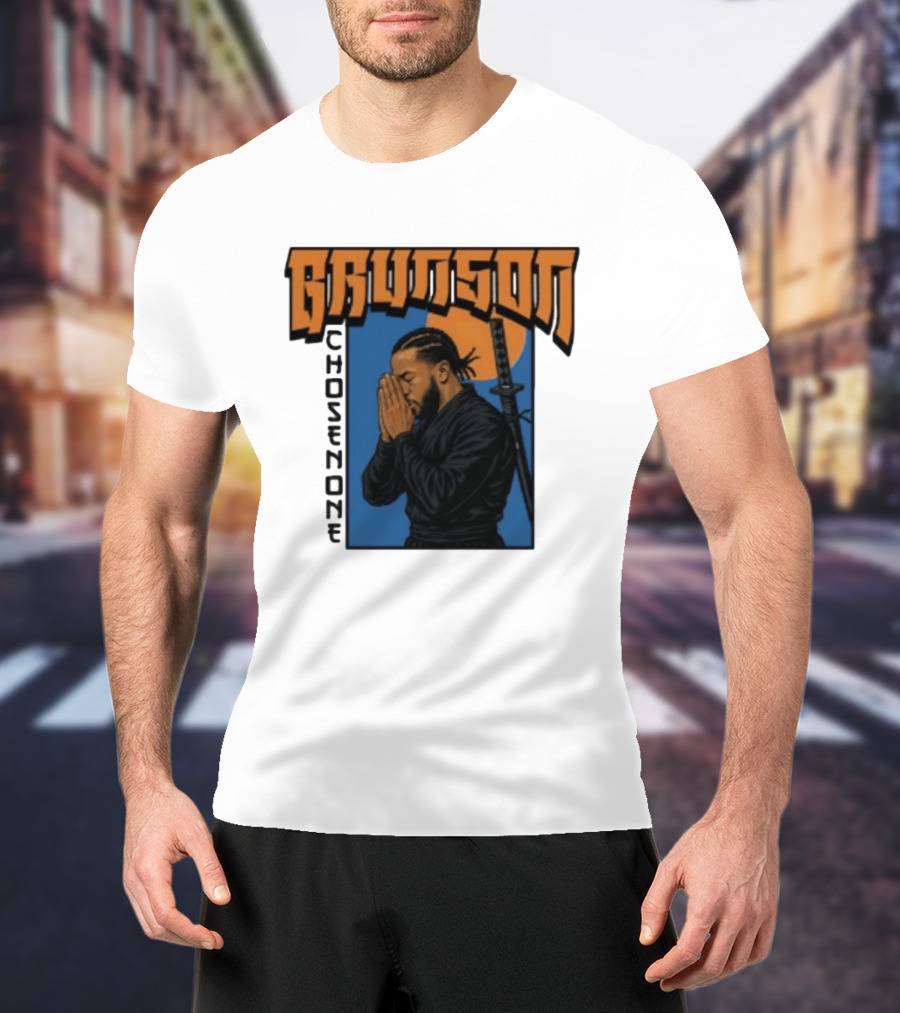 Brunson Chosen One Samurai Style Meditation And Sword T-Shirt