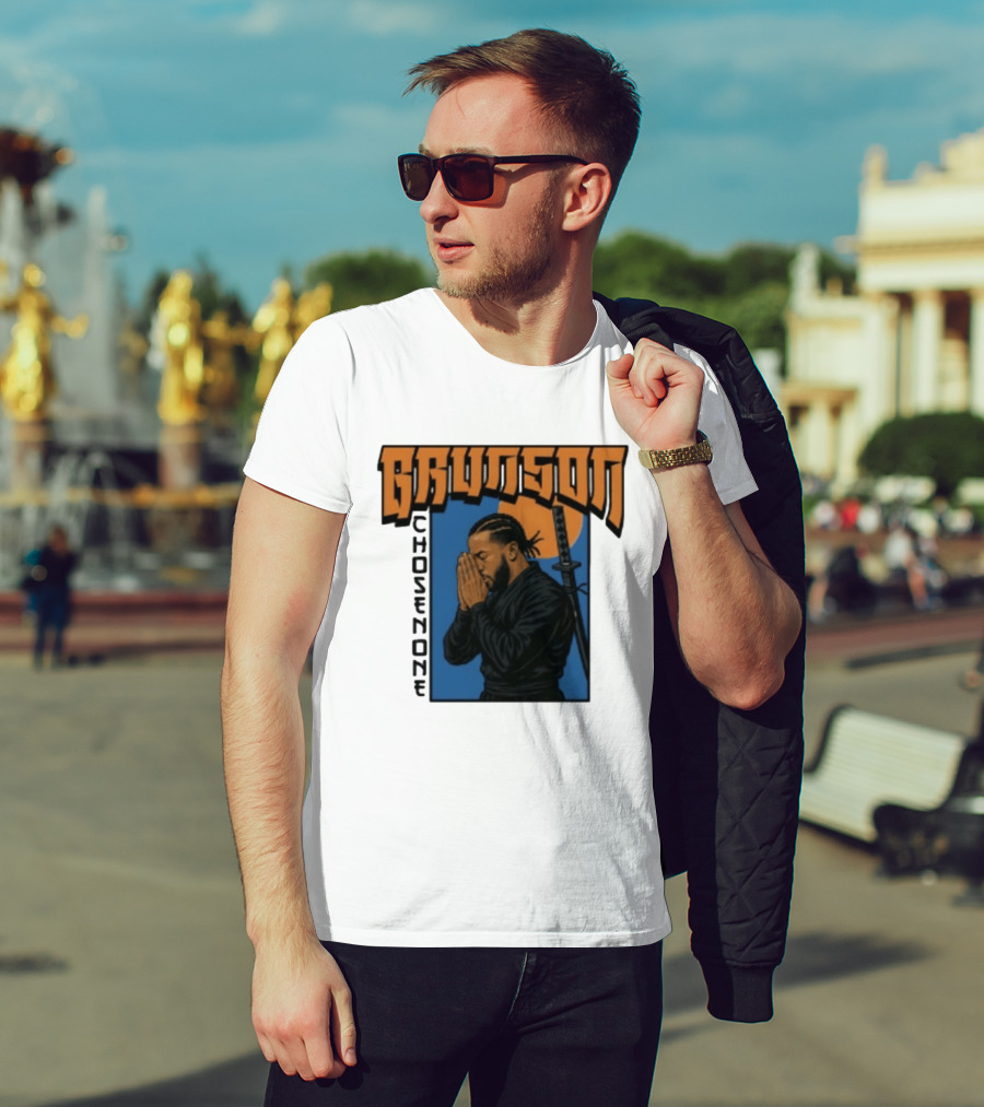 Brunson Chosen One Samurai Style Meditation And Sword T-Shirt