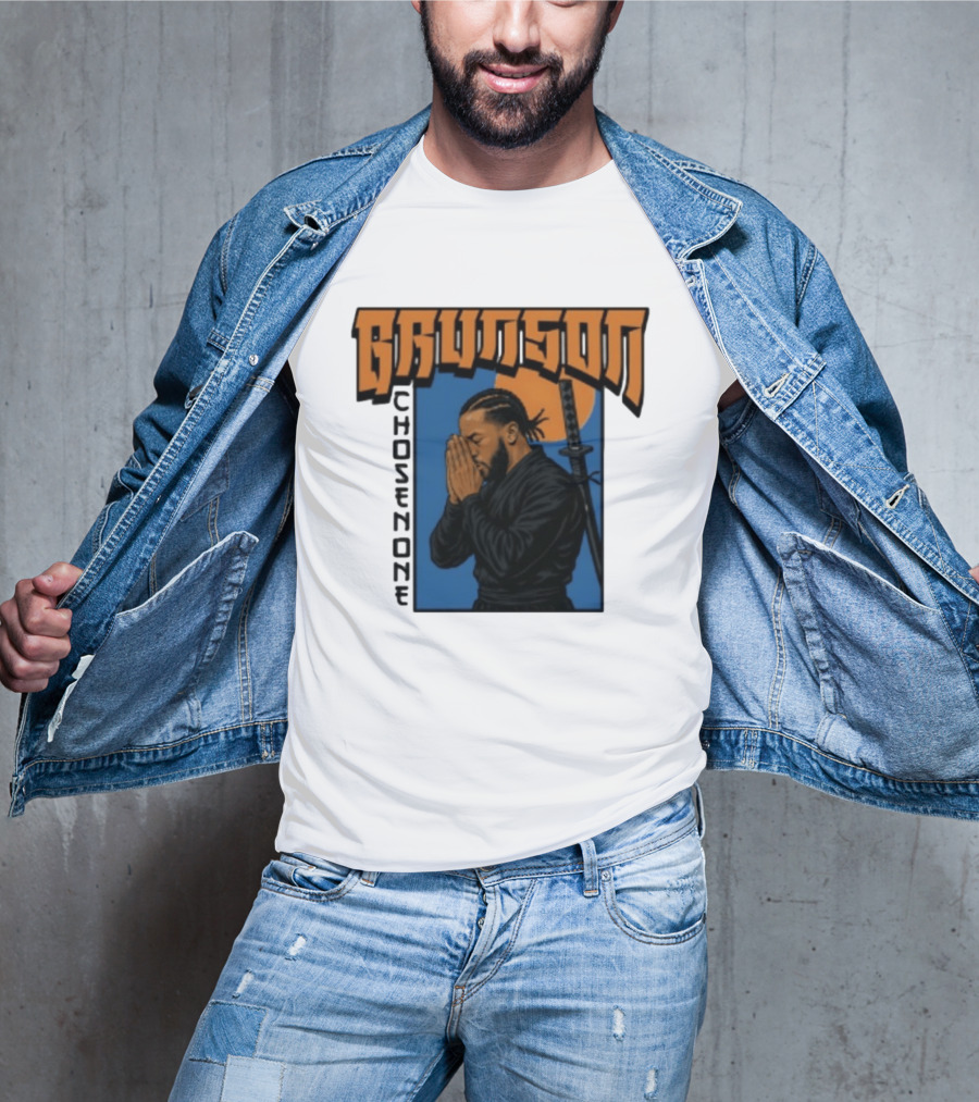 Brunson Chosen One Samurai Style Meditation And Sword T-Shirt