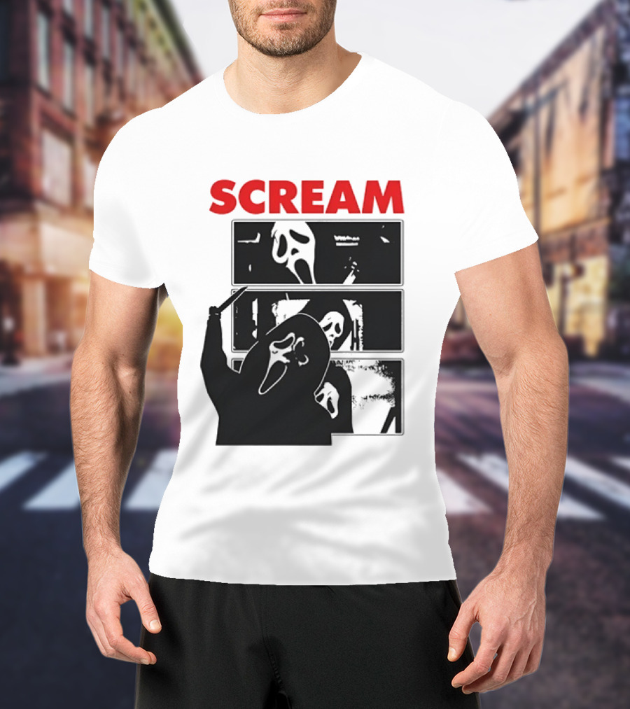 Scream Ghostface Slasher Horror Movie 90s T-Shirt