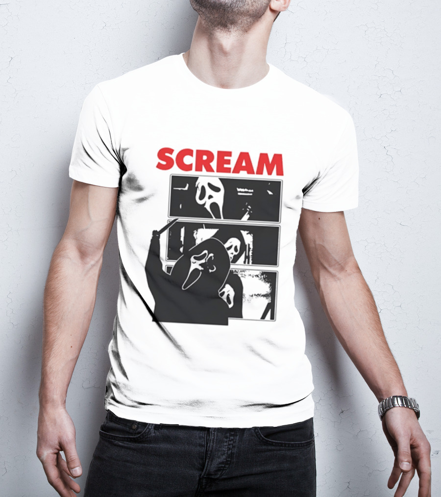 Scream Ghostface Slasher Horror Movie 90s T-Shirt