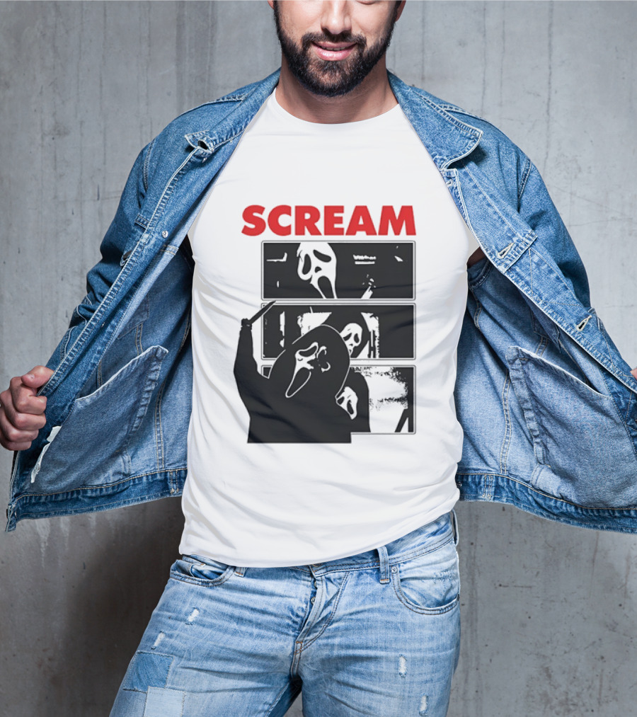 Scream Ghostface Slasher Horror Movie 90s T-Shirt