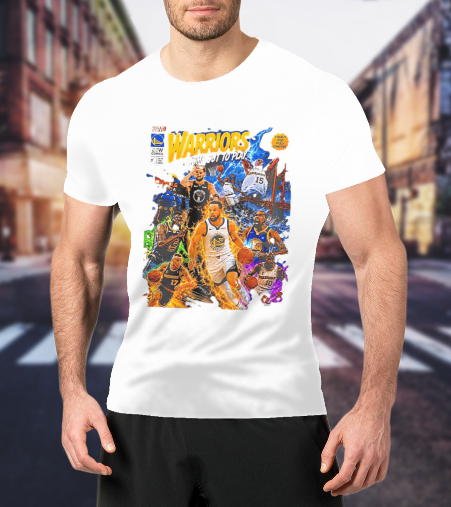 Golden State Warriors Come Out To Play Comic Book Marvel Oracle Arena T-Shirt