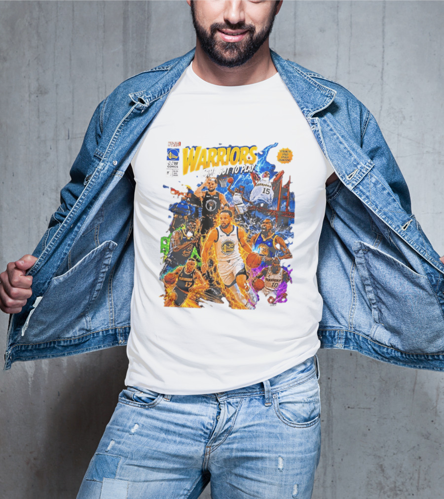 Golden State Warriors Come Out To Play Comic Book Marvel Oracle Arena T-Shirt