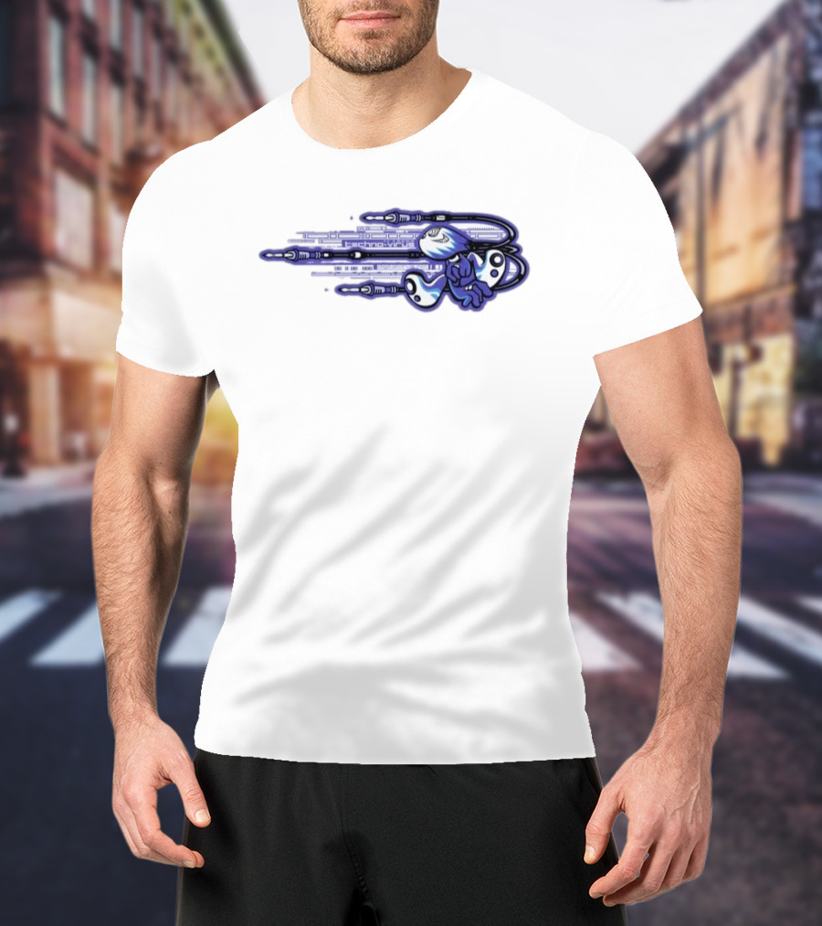 Techno Virus Digitalvirus No1 Cyber Character With Circuit T-Shirt