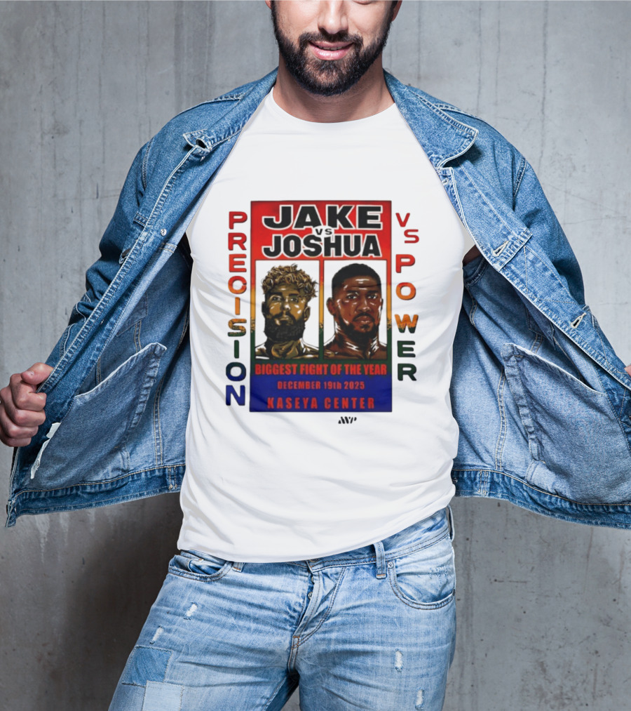 Jake Paul Vs Anthony Joshua Precision Vs Power Biggest Fight Of The Year December 19th 2025 Kaseya Center T-Shirt