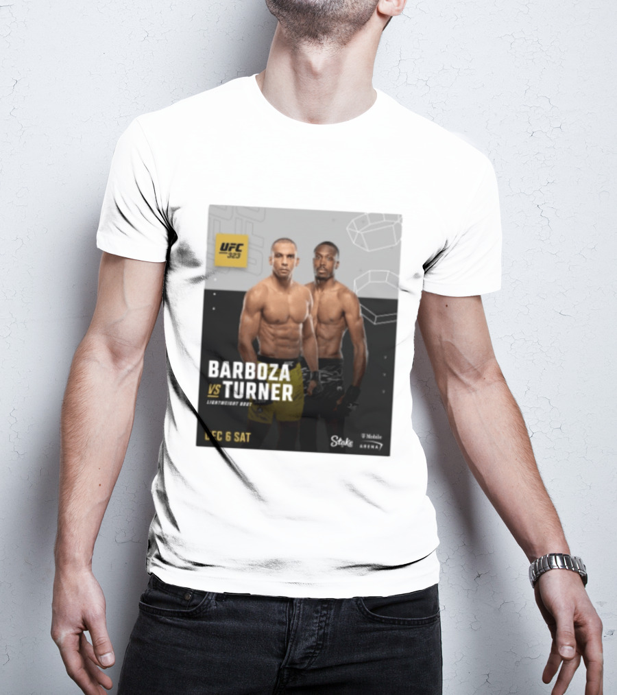 UFC 323 Barboza Vs Turner Lightweight Bout December 6 Sat 2025 Mobile Arena T-Shirt