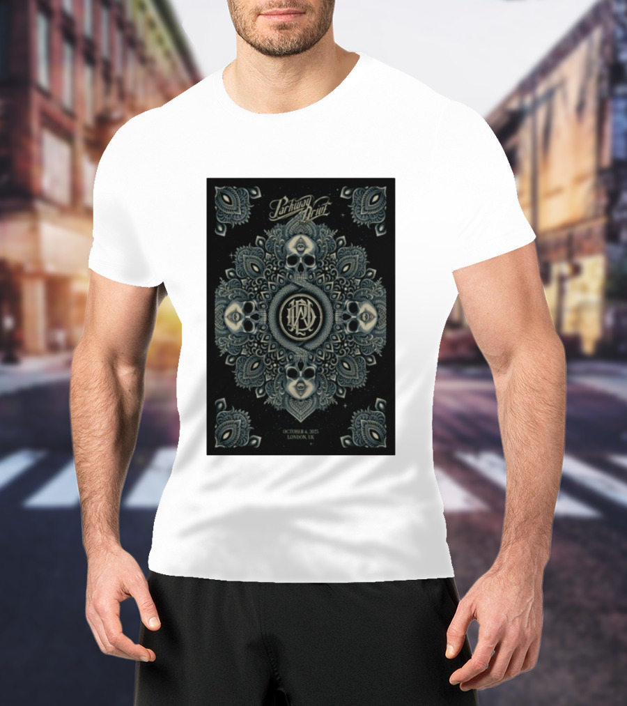 Parkway Drive Tour London UK October 4 2025 Mandala And Skull T-Shirt