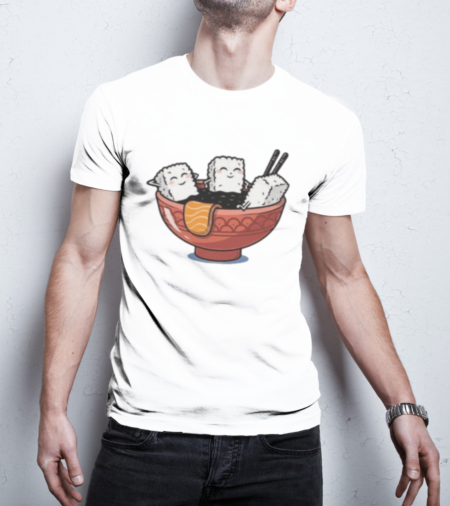 Original Sushi Relax Soaking In Soy Sauce Bowl T-Shirt