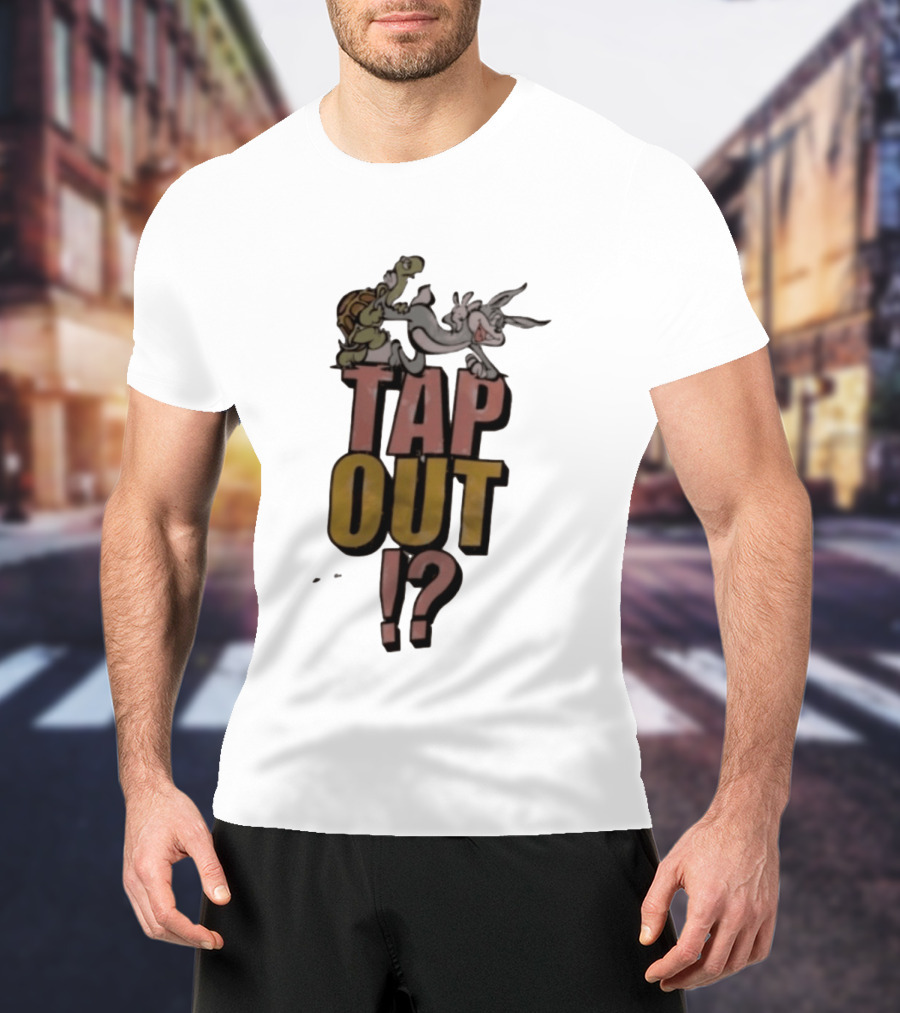 Turtle And Rabbit Tap Out Wrestling Match Showdown T-Shirt