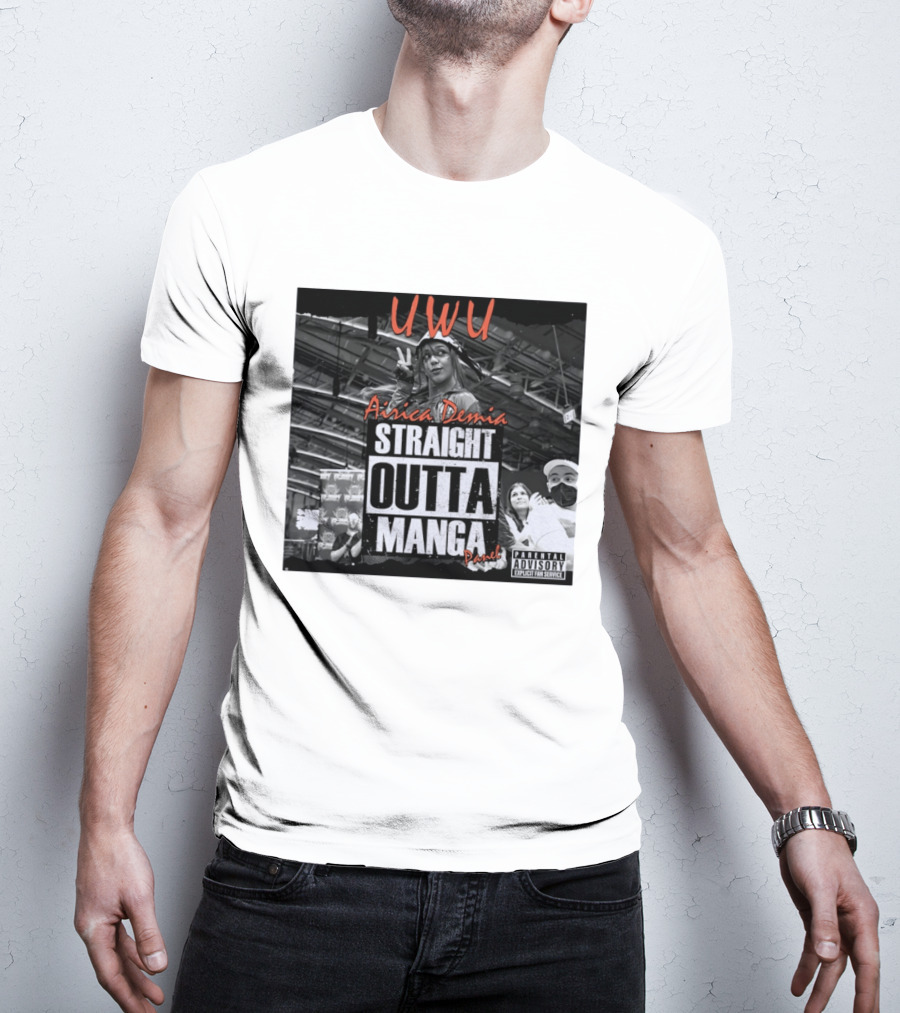 UWU Airica Demia Straight Outta Manga Panel Parental Explicit Fan Service T-Shirt