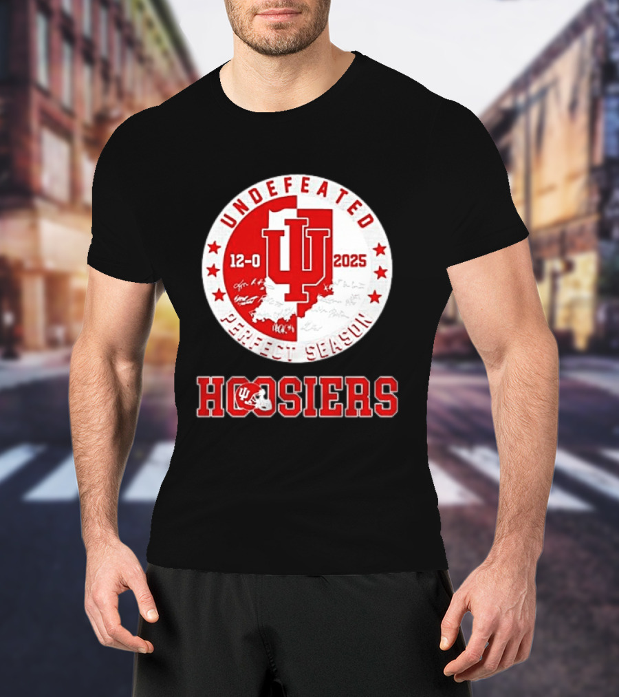 Indiana Hoosiers 12 0 Undefeated 2025 Perfect Season T-Shirt