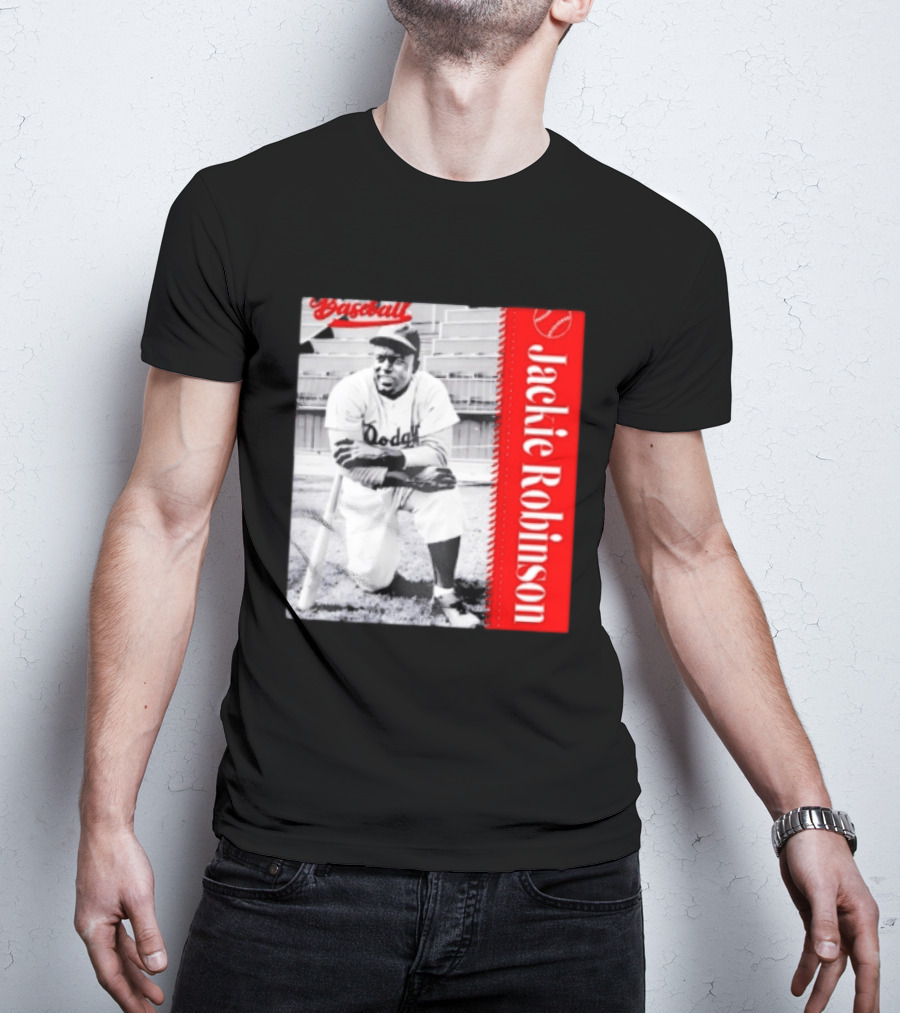 Jackie Robinson Brooklyn Dodgers MLB Baseball Legend T-Shirt