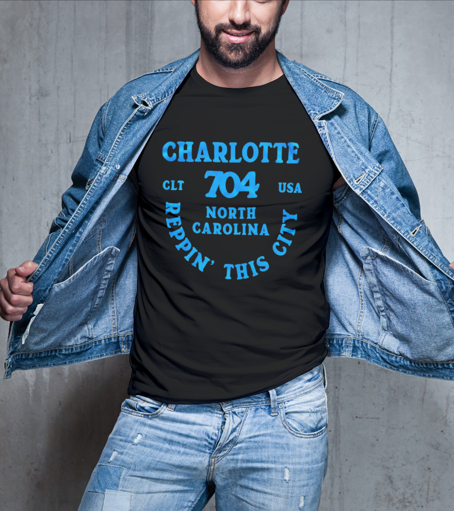 Charlotte 704 Clt Usa North Carolina Reppin' This City T-Shirt