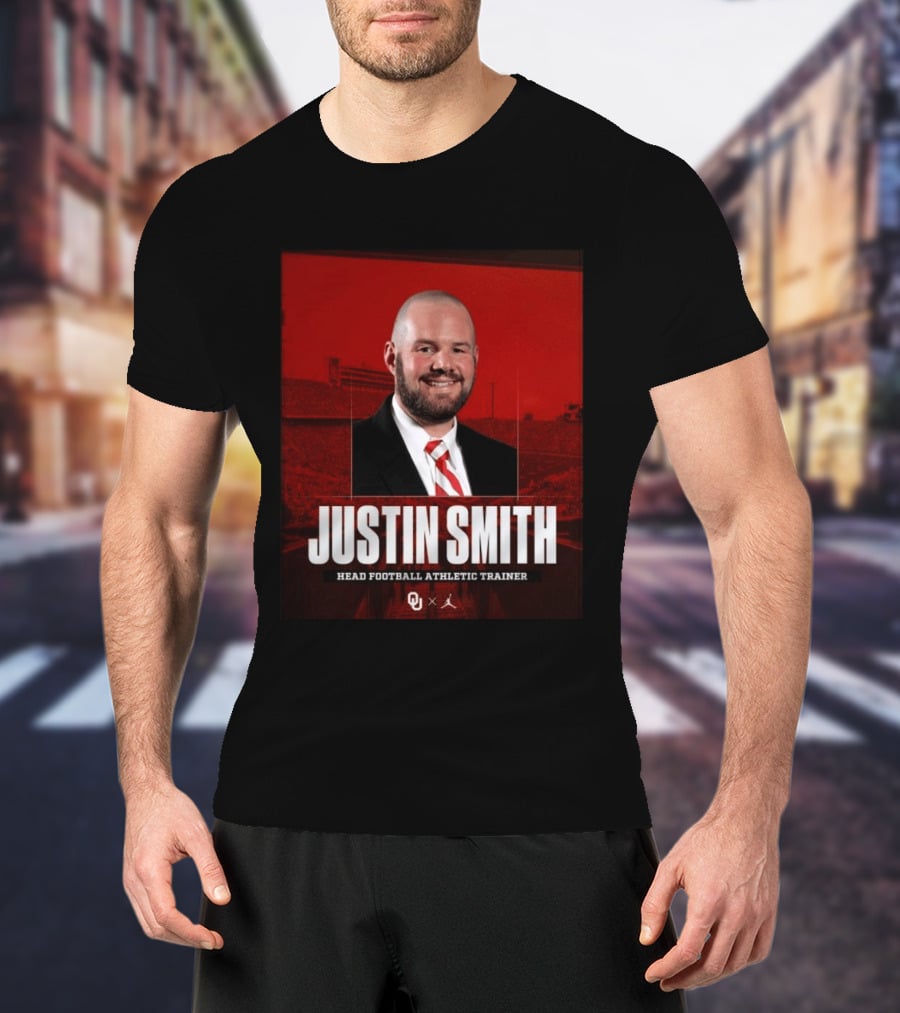 Justin Smith Oklahoma Head Football Athletic Trainer OU T-Shirt