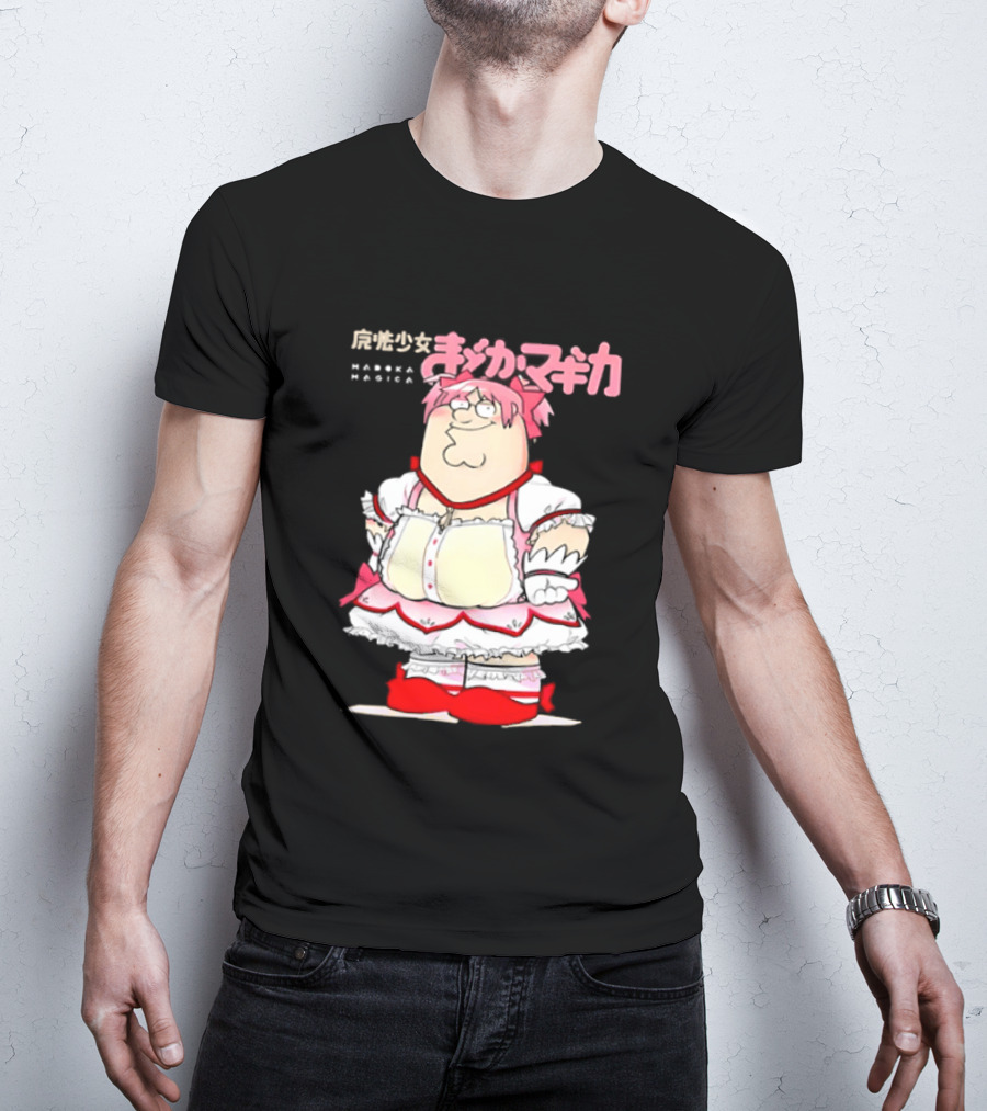 Madoka Peter Griffin Family Guy Puella Magi Madoka Magica Crossover Anime T-Shirt