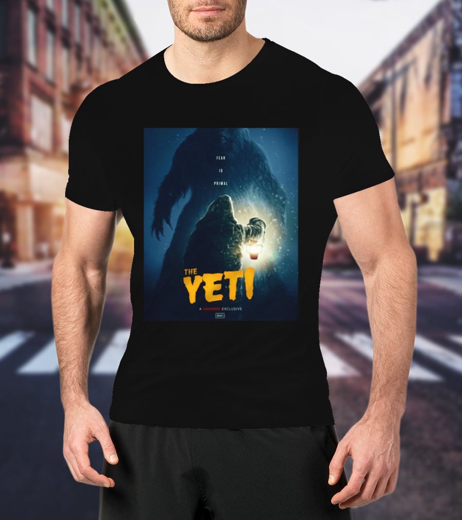 Fear Is Primal The Yeti A Shudder Exclusive AMC Lantern Shadowy Figure T-Shirt