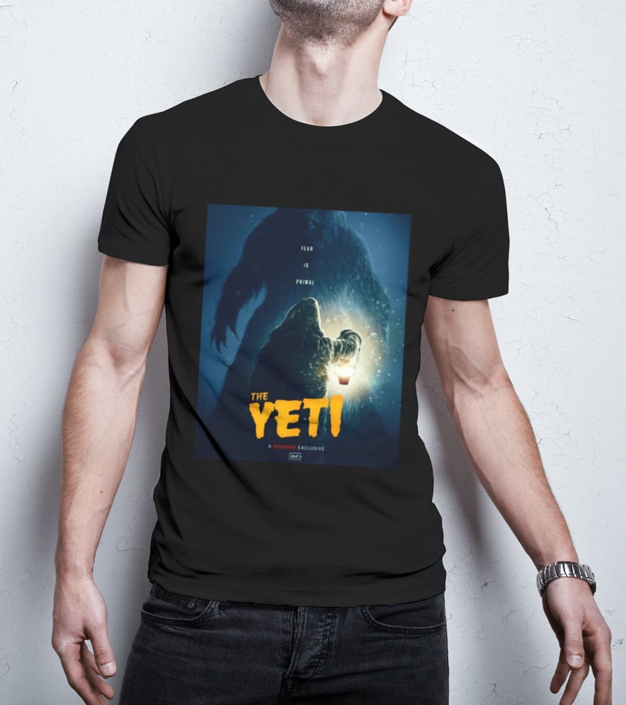 Fear Is Primal The Yeti A Shudder Exclusive AMC Lantern Shadowy Figure T-Shirt